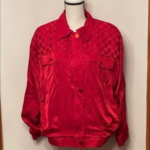 Vintage Vibrant Red Jacket